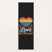 自分を愛そう LGBTQ プライド ヨガマット (正面)