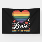 自分を愛そう LGBTQ プライド 横断幕 (横)