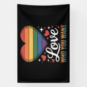 自分を愛そう LGBTQ プライド 横断幕 (縦)