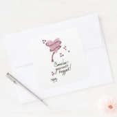 自分を抱き締めたと考える スクエアシール (封筒)