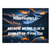 自分を押しやる気を起こさせる込む フォトプリント            (正面)