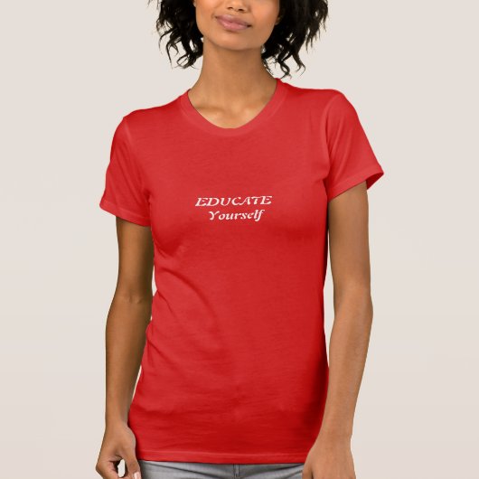 自分を教育するTシャツ 教育 大学 Tシャツ (正面)