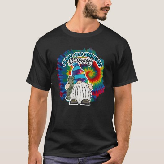 自分を汚せ スマッジングタイダイ染めノーム Tシャツ (正面)