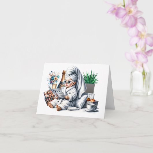 自分を甘やかして カード (蘭)