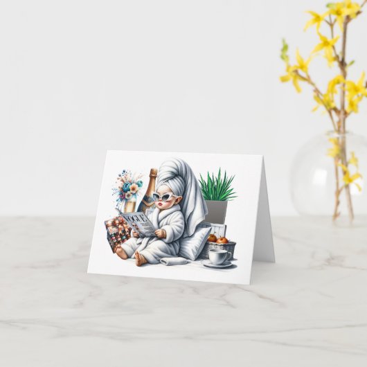 自分を甘やかして カード (黄色い花)