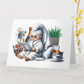 自分を甘やかして - 後ろを見て - カード (黄色い花)