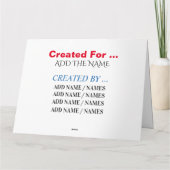 自分を甘やかして - 詳細は裏を参照 - カード (裏面)