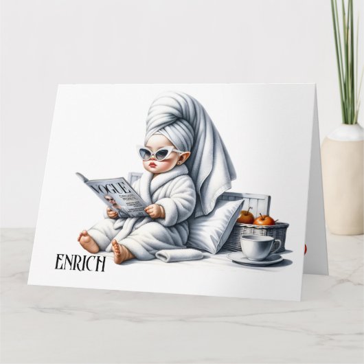 自分を甘やかせて カード (正面)