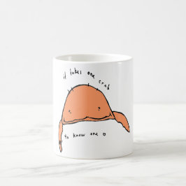 自分を知るのに一人のカニが必要だ コーヒーマグカップ
