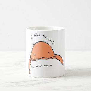 自分を知るのに一人のカニが必要だ コーヒーマグカップ