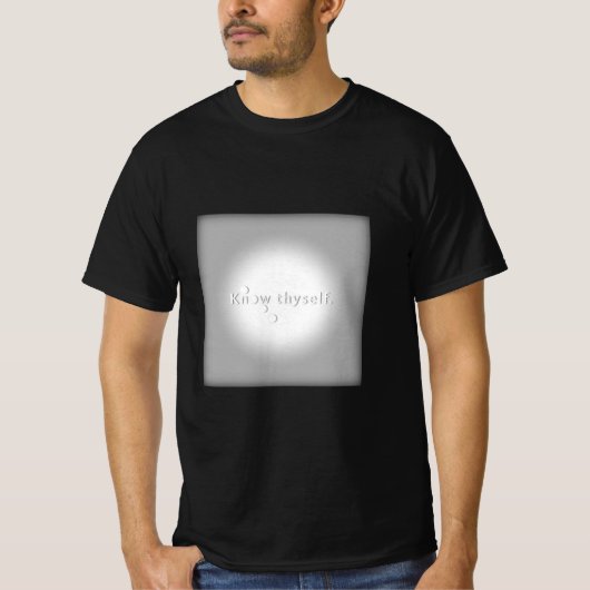 自分を知れ - ソクラテス Tシャツ (正面)