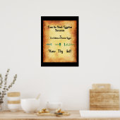 自分を知れ ポスター (キッチン)