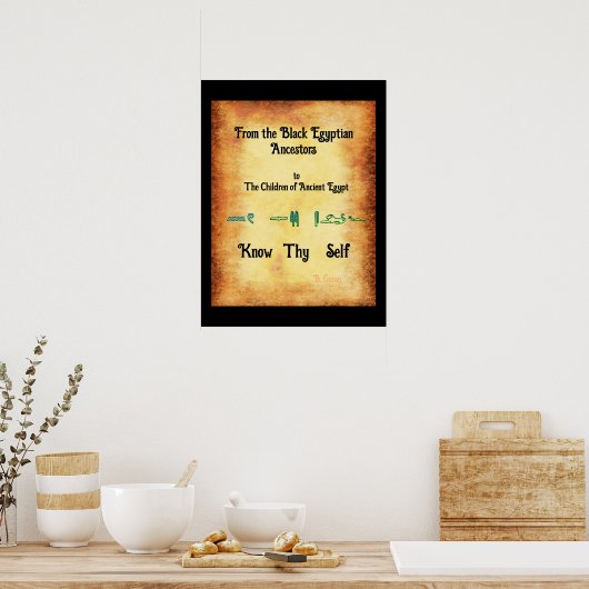 自分を知れ ポスター (キッチン)