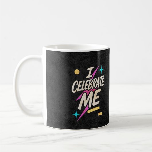 自分を祝おう コーヒーマグカップ (左)