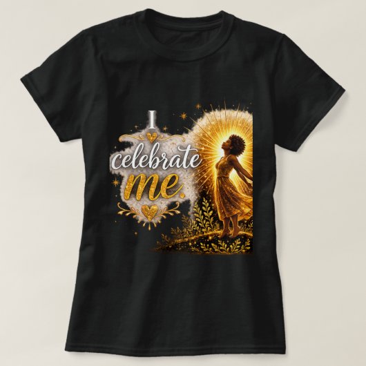 自分を祝おうTシャツ Tシャツ (デザイン正面)