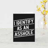 自分を穴として認識 面白い皮肉ミーム カード (黄色い花)