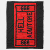 自分を絶対認める フリースブランケット (正面)