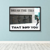 自分を縛る絆を断つ キャンバスプリント (インサイチュ (ウッドフロア))