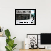 自分を縛る絆を断つ ポスター (ホームオフィス)