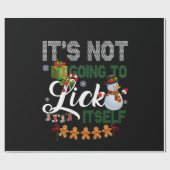 自分を舐めたりはしない雪だるま ラッピングペーパー (フラット)