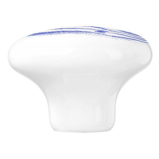 自分を舐める猫のトイレToile顔 セラミックノブ (側面)