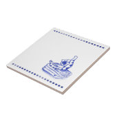 自分を舐める猫のトイレToile顔 タイル (側面)