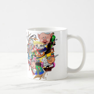 自分を表現するレトロな漫画コラージュのセラミックコーヒーカップ コーヒーマグカップ