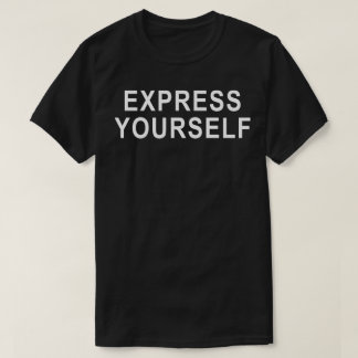 自分を表現する モダンなステートメントのタイポグラフィーデザイン Tシャツ
