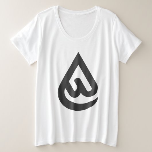 自分を表現できるArdhonのデザイン プラスサイズTシャツ (デザイン正面)