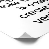 自分を見つけないで、自分を作りなさい ポスター (角)