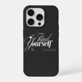 自分を見つける美的タイポグラフィiPhoneケース iPhone 15 Proケース
