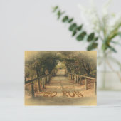 自分を見つけ走てパークジョガーやる気を起こさせる ポストカード (スタンド正面)