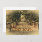 自分を見つけ走てパークジョガーやる気を起こさせる ポストカード (正面/裏面)