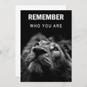 自分を覚えているライオン セーブザデート (正面/裏面)