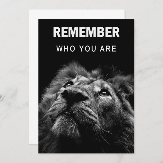 自分を覚えているライオン セーブザデート (正面/裏面)