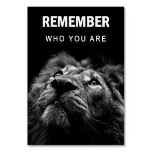 自分を覚えているライオン テーブルナンバー