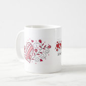 自分を解放して夢に到達する コーヒーマグカップ (正面左)