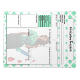 自分を誇示してはいけない_投薬テンプレート ノートパッド