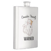 自分を警告悪猫だと思え フラスク (右)