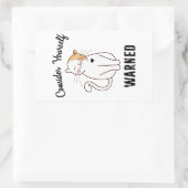 自分を警告悪猫だと思え 長方形シール (バッグ)