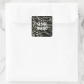 自分を賢くせよ スクエアシール (バッグ)