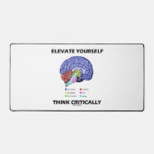 自分を非常に考え勇敢なアドバイスに高める デスクマット (正面)