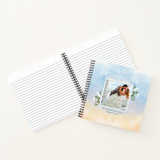 自分エレガントの写真のゲストブ結婚ックの追加 ノートブック (内部)