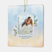自分エレガントの写真を追加結婚する |オーナメント セラミックオーナメント (左)