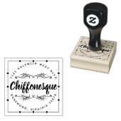 自分カスタマイズのアドレユニークスの会社名 ラバースタンプ (押印)