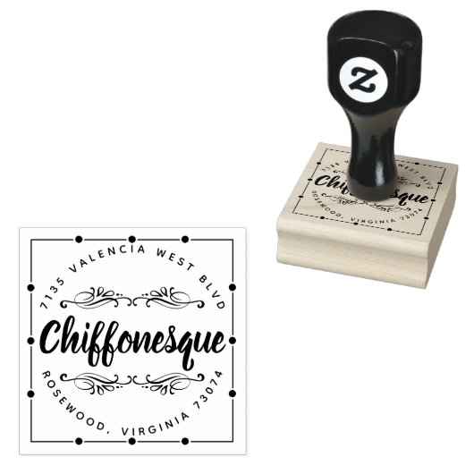 自分カスタマイズのアドレユニークスの会社名 ラバースタンプ (押印)