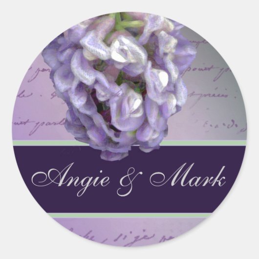 自分カスタマイズのステッカー ラウンドシール (正面)