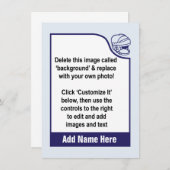 自分カスタマイズのホッケーのトレーディングカード (正面/裏面)