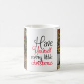 自分カスタムでクリスマスのメリー写真を撮る コーヒーマグカップ (中央)