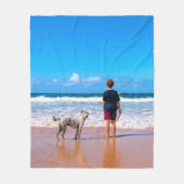 自分カスタムのデザインで写真フリースブランケット フリースブランケット (正面)